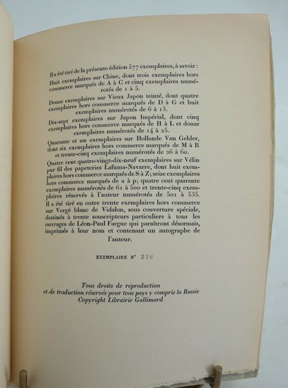 null LEON PAUL FARGUE
- Poèmes.
Éditions de la NRF, 1912. In12 br. Petite déchirure...