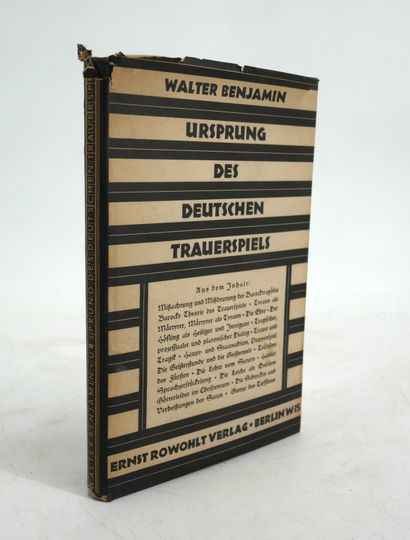 null WALTER BENJAMIN. 
Ursprung des Deutschen Trauerspiels.
Ernst Rowohlt, Berlin,...