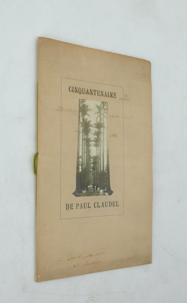 null [HENRI HOPPENOT]. 
CINQUANTENAIRE DE PAUL CLAUDEL. 
Rio Janeiro à l’imprimerie...