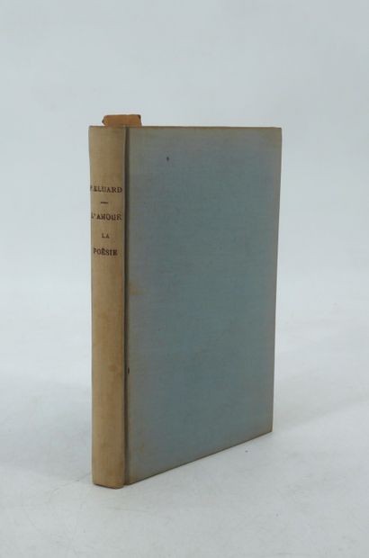 null PAUL ELUARD.
L’Amour la poésie.
Librairie Gallimard, 1929. In-12, rel. pleine...