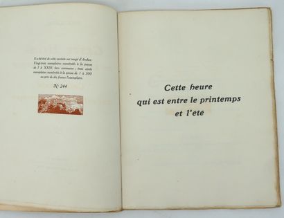 null PAUL CLAUDEL
- Odes. Les Muses.
Bibliothèque de l’Occident, 1905.
In-4 br. Édition...