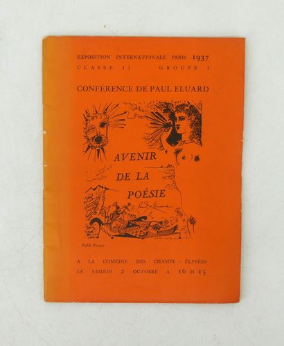 null PAUL ELUARD.
- Avenir de la poésie.
GLM, 1937. Programme de la Conférence de...