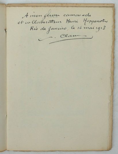 null PAUL CLAUDEL. 
- Trois poèmes de guerre.
Éditions de la NRF, 1915. Plaquette...
