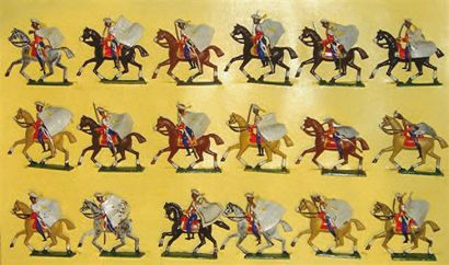 null LUCOTTE : 3 boites de la fin du 19ème siècle, avec des Cavaliers Indiens, Indiens...