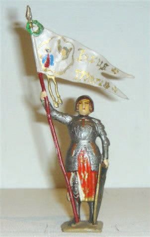 null Jeanne d'Arc avec Etendard Jésus Maria.