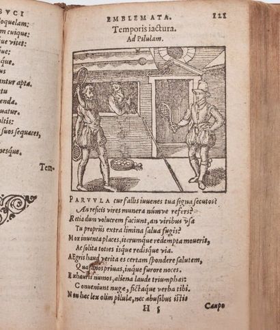 null "Emblemata" par Janos Zsamboky dit Johannes Sambucus quarta editio 1576 Anvers...