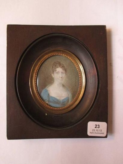 BARTHELEMY (Madame) Active à la fin du XVIIIème siècle - début du XIXème siècle Portrait...