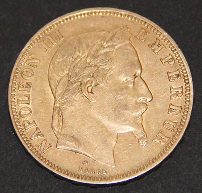null Une pièce de 50 FF en or jaune 1867(*)