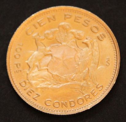 null 1 Pièce de 100 Pesos 1960 en or (*)