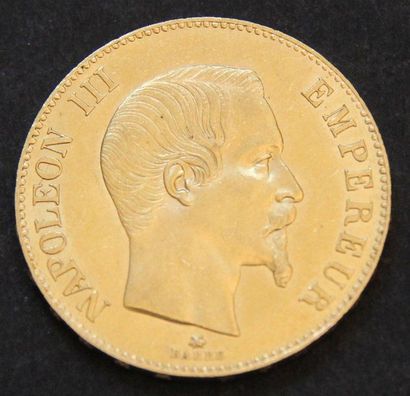 null Une pièce de 100 FF en or jaune 1859(*)