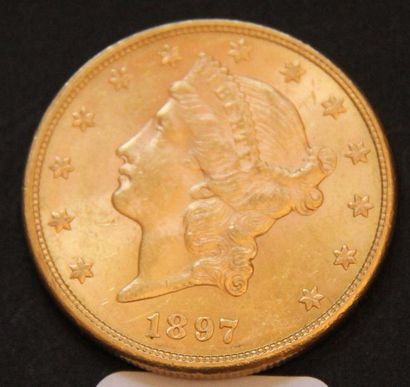 null Une pièce de 20 dollars en or jaune 1897(*)