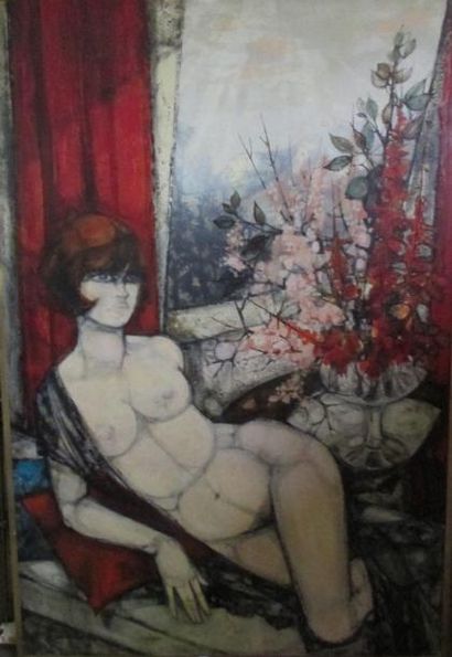 KOSTIA BLANCHETEAU (1928-2012) Cinq huiles sur toile Deux nature morte Trois Portraits...