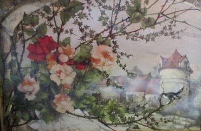 KOSTIA BLANCHETEAU (1928-2012) Huit huiles sur toile Paysages Dim environ:80x53 ...