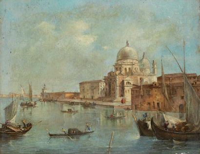 Francesco GUARDI (1712-1793) suite de "La salute à Venise" Huile sur toile 38 x 49...