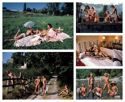 Jean Pierre BOURGEOIS (né en 1947) «Yana, Eva, Nina» 2004, Cannes n°2/7 «Partie de...