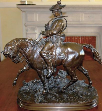 Pierre-Jules MENE Veneur Louis XV à cheval (ref. F2 du catalogue raisonné par Poletti...