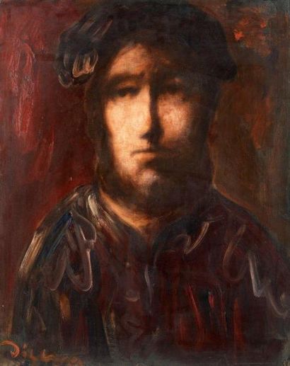 Sylvain VIGNY (1902-1970) Portrait Huile sur toile Signé en bas à gauche 80 x 64...