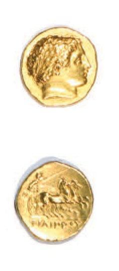 null Statère d'or au type de Philippe II, 8,59 g, frappé à Pella (336-328 av. J.-C.)....