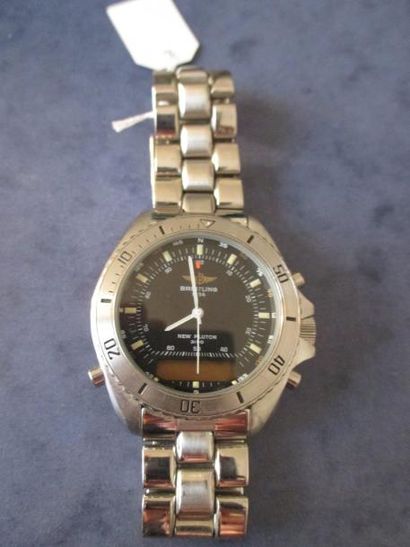 BREITLING Bracelet-montre d'homme en métal modèle New Pluton 3100 - A51037