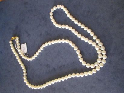 null Sautoir de 80 cm environ de perles de cultures AKOYA, diam. 7 mm