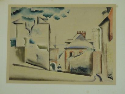 Paul élie gernez (1888-1948) Rue de Honfleur Aquarelle signée en bas à droite Provenance:...