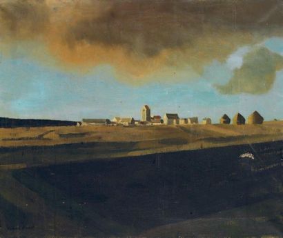 Roland OUDOT (1897-1981) Paysage Huile sur toile Signée en bas à gauche 50 x 60 cm...