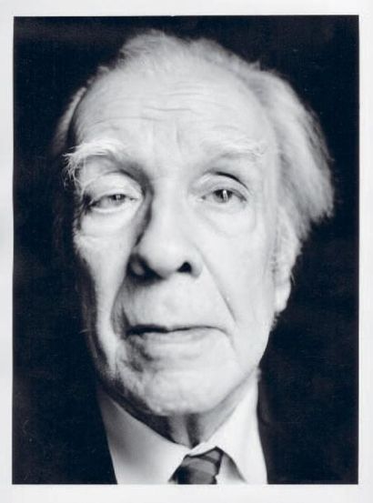 MORHOR Jose Luis Borges. Tirage argentique format 24x30 cm. Monogrammé en bas à droite....