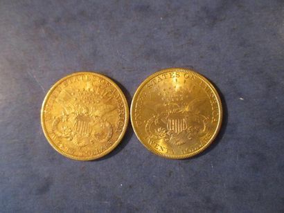 null 2 Pièces de 20 dollars Liberty Head, 1894 San Francisco TB, 1898 San Francisco...