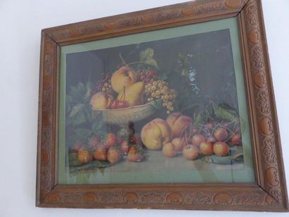JB DOUBILET Nature-morte au raisin Huile sur toile signée 33 x 24 cm