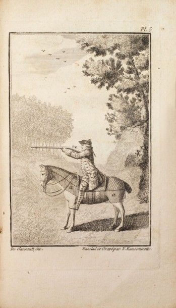 LIVRES ANCIENS GARSAULT: Le Guide du Cavalier Paris, 1770, in-12°, veau blond jaspé...