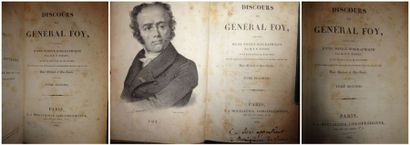 LIVRES ANCIENS FOY (Maximilien, Général): Discours. Paris, 1826; 2 volumes in - 8°,...