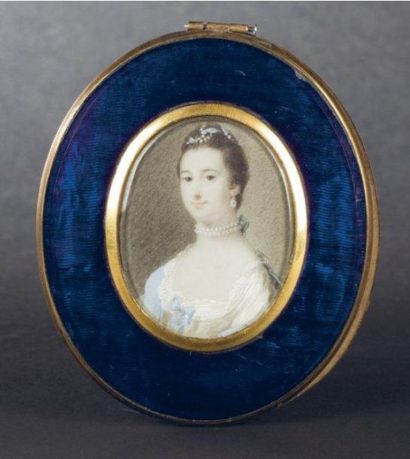 ÉCOLE ANGLAISE vers 1800 Portrait présumé d'Isabella Mrs Benjamin Walter (née Warren),...