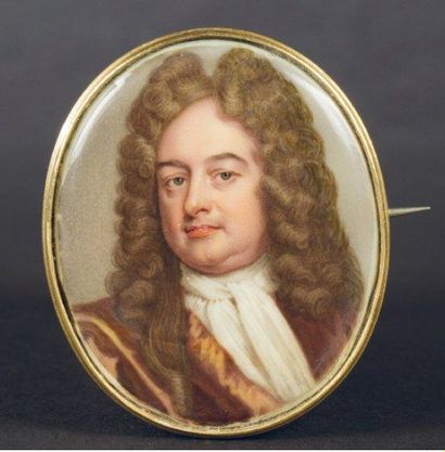 ECOLE ANGLAISE vers 1720, suiveur de Charles BOIT (1662-1727) Portrait de John Churchill...