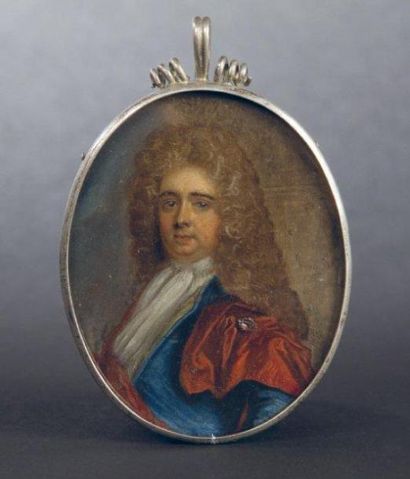 ECOLE ANGLAISE vers 1700, suiveur de KNELLER Portrait présumé du roi Georges Ier...