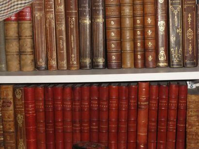 null Mannette: Lot de livres reliés XIXe siècle littérature dont Molière, Lotti
