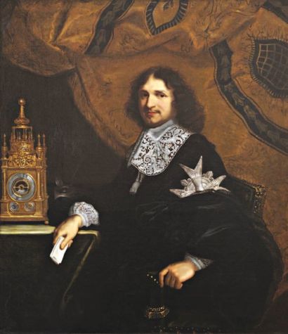 "ECOLE FRANCAISE. Seconde moitié du XVIIe siècle" "Portrait de Jean - Baptiste Colbert...