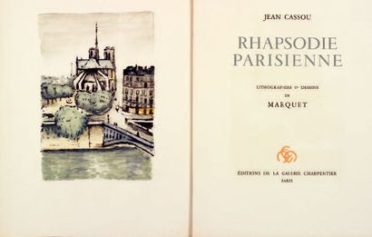 Jean CASSOU Les Harmonies viennoises suivies de Le temps d'aimer. Lithographies originales...