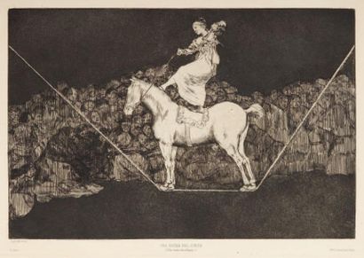 Francisco GOYA Una reina del circo (Une reine du cirque), planche additionnelle des...