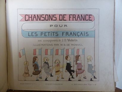 null "Chansons de France pour les petits français" ill. B. de MONVEL, 1 vol. (dé...