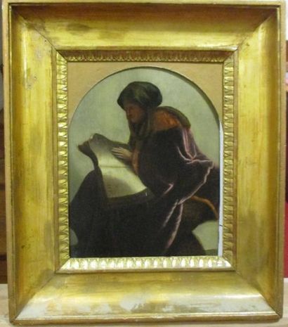 W. WALL (XIXème siècle) Femme dans un paysage écossais Huile sur toile. Signée en...