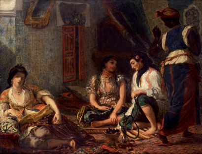 Henri-Théodore FANTIN-LATOUR (1836-1904) Les "femmes d'Alger" d'après Delacroix,...