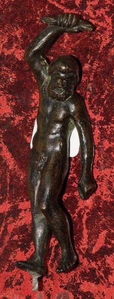 D'après l'Antique Statuette en bronze représentant Zeus tenant des foudres. Italie,...
