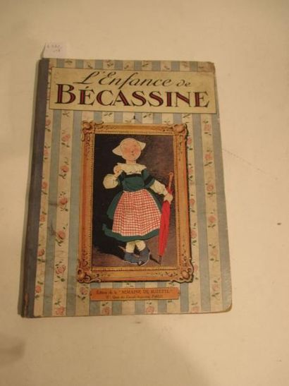 null "L'enfance de Bécassine" un volume daté 1913 (coins accidentés)