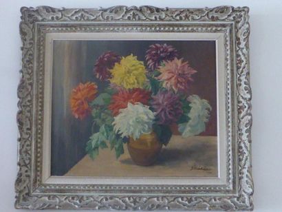Georges GEO-LACHAUX (1891 - ?) Bouquet de fleurs
Huile sur toile signée en bas à...