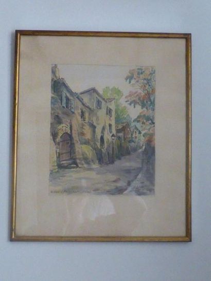 Georges GEO-LAUCHAUX (1891 - ?) "La maison de Balzac" et "La rue Saint Vincent"
Deux...