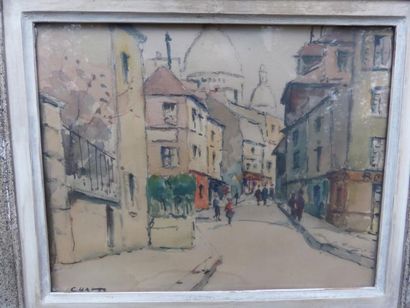 CHAVEZ Montmartre
Paire d'aquarelles
24x29 cm