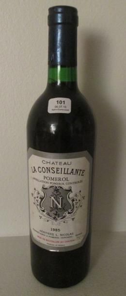 null 1 bouteille CH. LA CONSEILLANTE, Pomerol 1985


