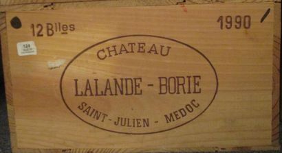 null 12 bouteilles CH. 	LALANDE-BORIE, 	Saint-Julien 	1990	 cb 

