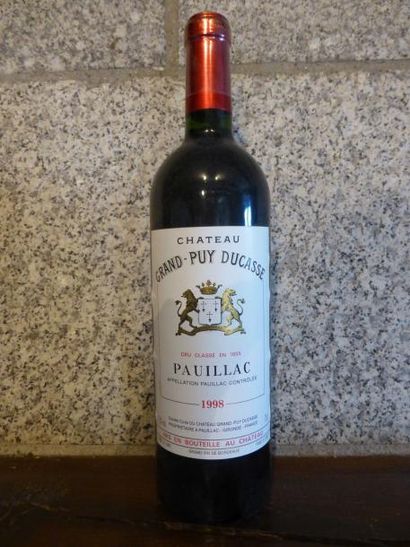 null 5 bouteilles CH. GRAND PUY-DUCASSE, 5° cru Pauillac 1998

