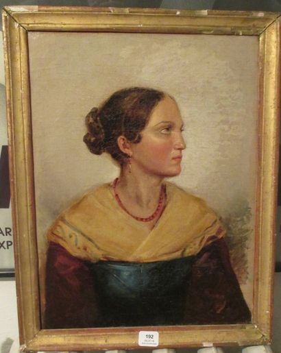 null Ecole moderne du XIXème s.

Jeune femme au collier de corail

Huile sur toile...